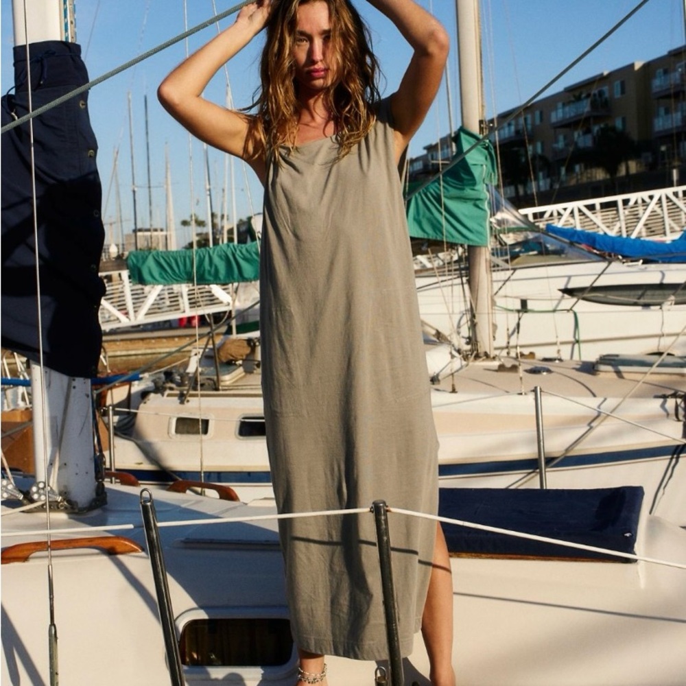 NWT Free People “Drew Tee Midi” Dress in color “Aven” (Size XS)